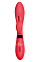 Вибратор Yonce с двойной стимуляцией, красный