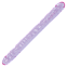 Фаллоимитатор двухсторонний Crystal Jellies фиолетовый 45,7 см
