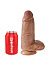Фаллоимитатор реалистик утолщенный King Cock Chubby, 17 см, загорелый