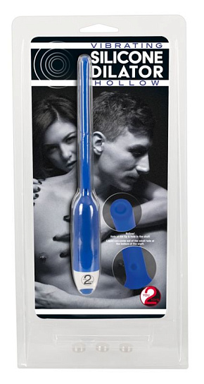 Уретральный вибростимулятор Dilator Vibrator, синий