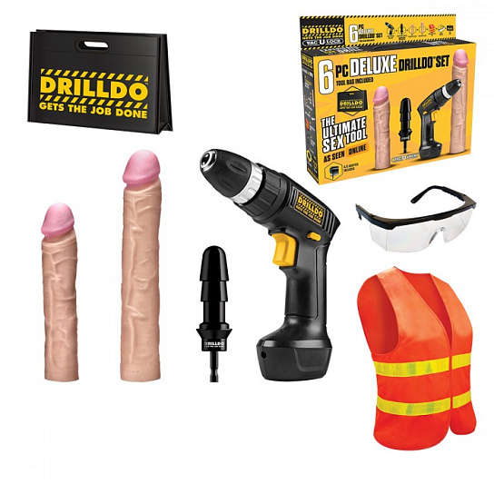 Набор DRILLDO DELUXE с 2-я насадками 