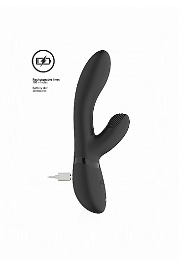 Вибромассажер Kyra с функцией пульсирующее воздействие, черный