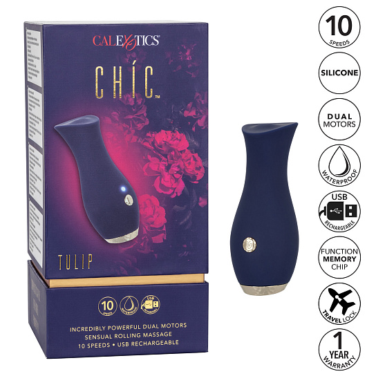 Вибромассажер для клитора с имитацией оральных ласк CHIC TULIP