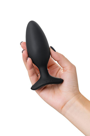 Анальная пробка Lovense Hush 2 (M), черная, 13,5 см
