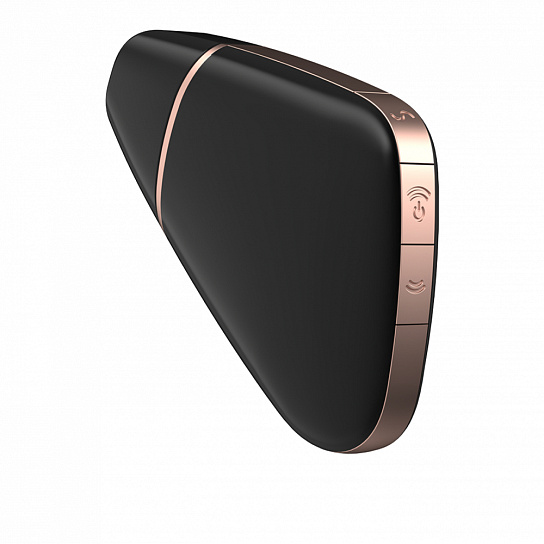 Вакуумный массажер Satisfyer Love Triangle с вибрацией, черный