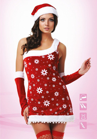 Костюм игровой Снегурочка Le Frivole, S/M Костюм игровой Снегурочка Le Frivole, S/M