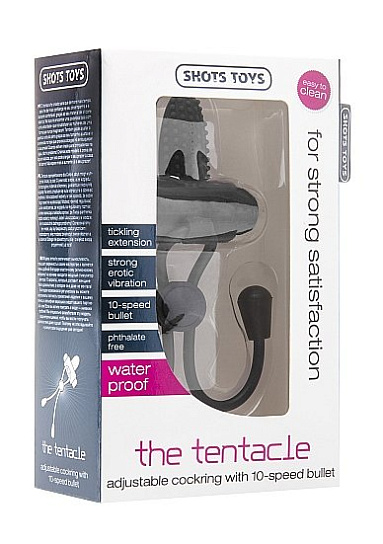 Утягивающее лассо Tentacle с вибрацией, черное