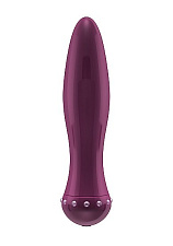 Вибратор THE GEM декорирован стразами, фиолетовый
