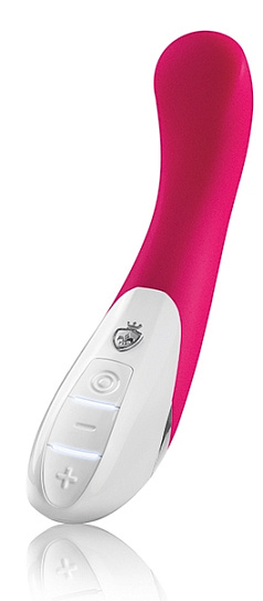 Силиконовый вибратор AL PUNTO с электростимуляцией, розовый