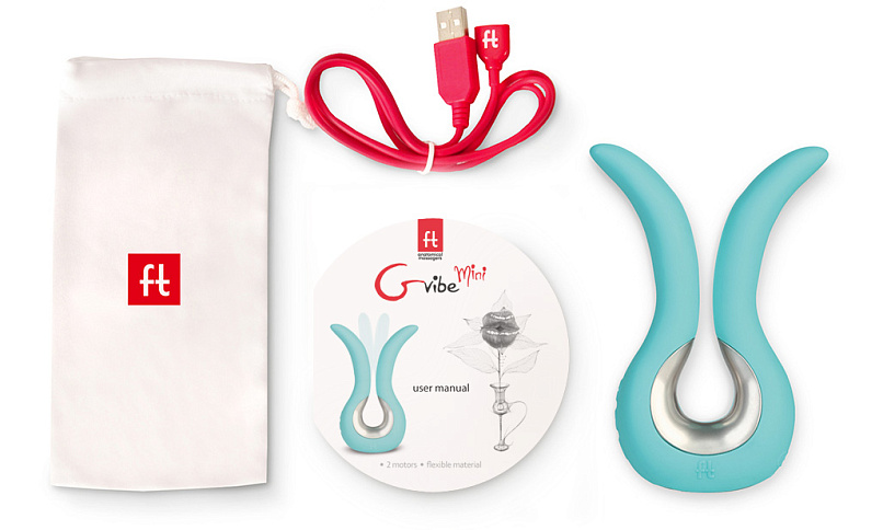 Многофункциональный мини-вибратор Gvibe Mini, бирюзовый