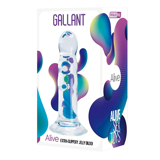 Фаллоимитатор Adrien Lastic Gallant Jelly Dildo без мошонки, прозрачный