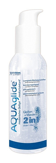 Смазка AQUAglide 2в1 для массажа и интимной близости, 125 мл