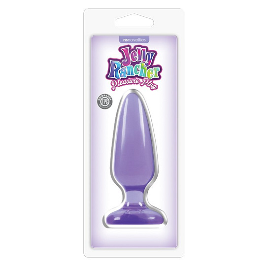 Анальная пробка мини Jelly Rancher Pleasure Plug - Medium, фиолетовая