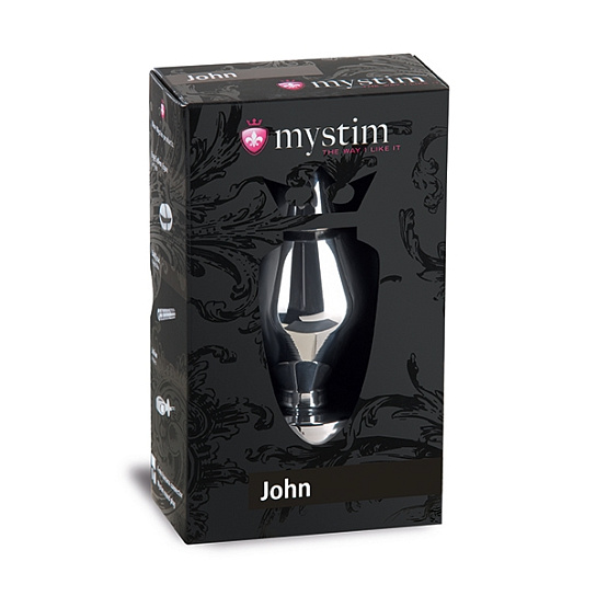 John butt plug анальная пробка-электростимулятор L