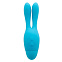 Многофункциональный вибростимулятор Dream Bunn из силикона 6.5 см, синий