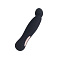 Вибратор классической формы с гладкой загнутой головкой 16.5 см, черный