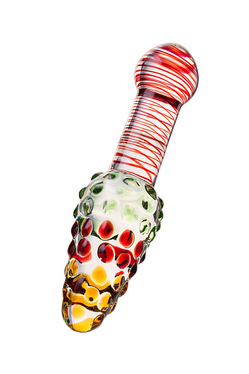 Стеклянный фаллос для вагинальной и анальной стимуляции, 17 см