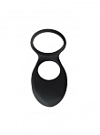 Эрекционное виброкольцо DAYDREAM с подхватом мошонки, черное