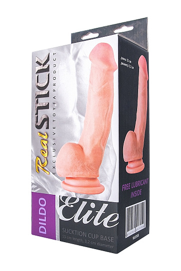 Фаллоимитатор на присоске телесный Realstick Elite, 15 см
