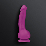 Уменьшенный реалистичный вибратор Gvibe Greal Mini, 18 см, фуксия