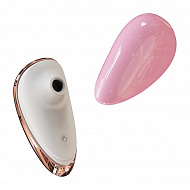 Вакуумно-волновой стимулятор в тревел версии KisToy K-King, розовый