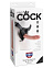 Фаллоимитатор King Cock трусики с насадкой, 16 см, телесный