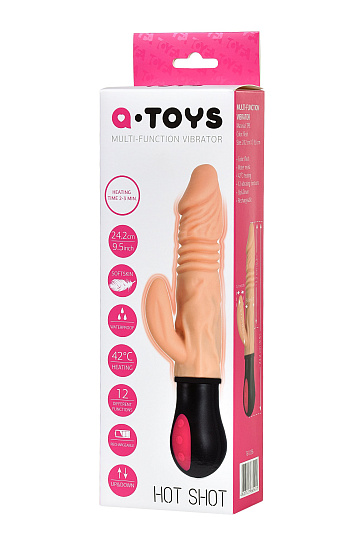 Вибратор для женщин с нагревом и функцией Up-Down серии A-Toys 24,2 см