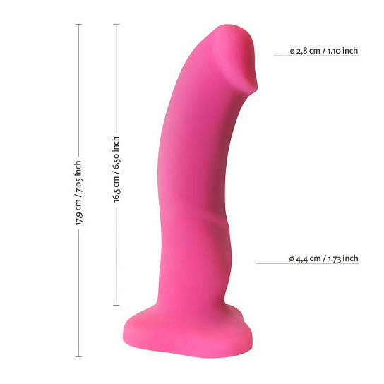 POP DILDO с распылительной функцией, 18 см, розовый