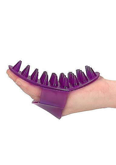 Фиолетовый массажер РУКАВИЧКА