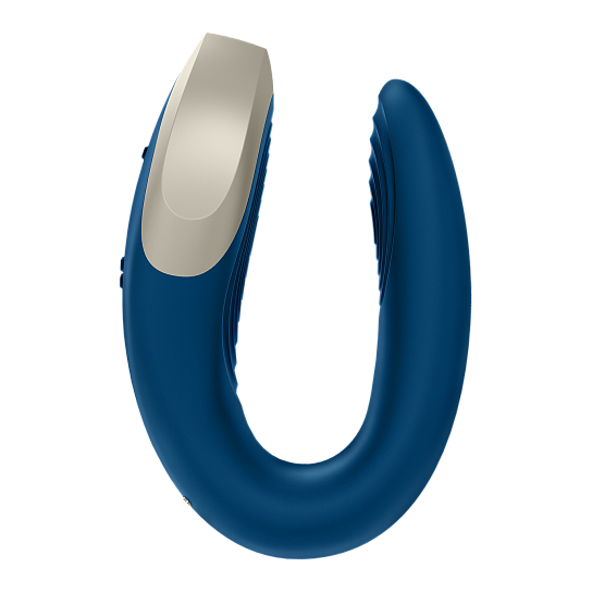Вибратор для пар Satisfyer Double Love, голубой