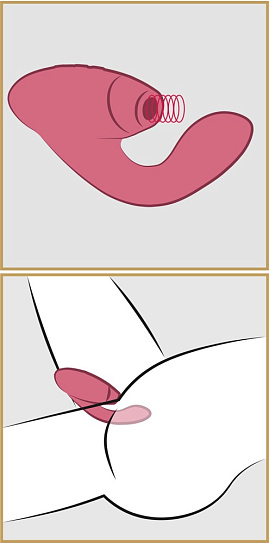 Клиторальный стимулятор Womanizer Duo с технологией Smart Silence, розовый