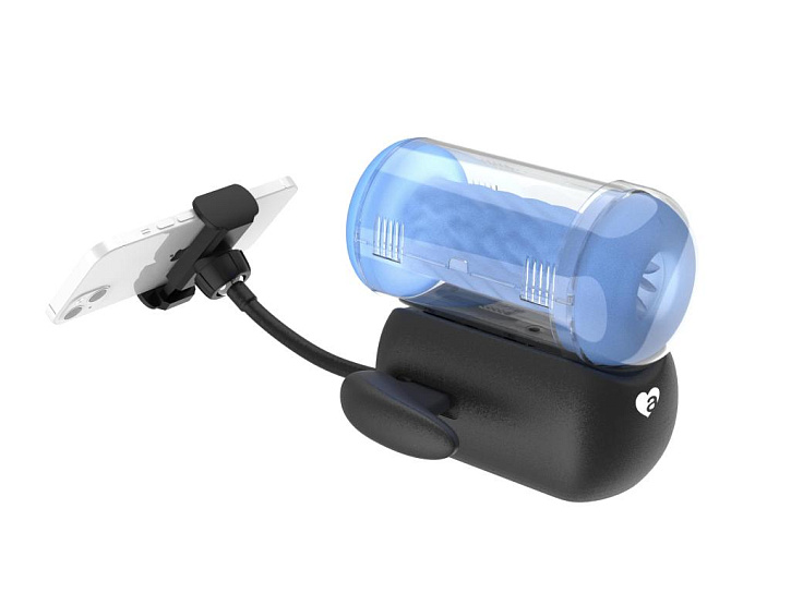 Мастурбатор Amovibe Black Knight с имитацией фрикций