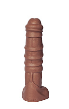 Зоо фаллоимитатор Единорог, Erasexa коричневый 30,5 см