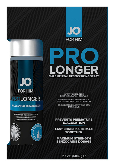 Спрей-пролонгатор для мужчин JO Prolonger, 60 мл