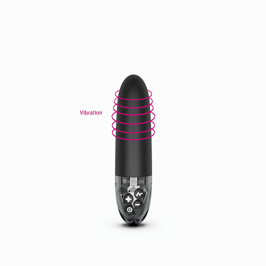 Мини-вибратор с электростимуляцией Mystim Sleak Freak, черный