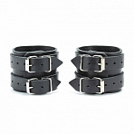 Наручники широкие с двумя ремешками