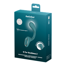 Вибратор Satisfyer G for Goddess 2 — двойная стимуляция клитора и G-точки, бирюзовый
