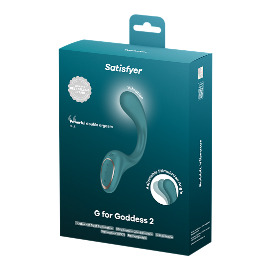 Вибратор Satisfyer G for Goddess 2 — двойная стимуляция клитора и G-точки, бирюзовый Вибратор Satisfyer G for Goddess 2 — двойная стимуляция клитора и G-точки, бирюзовый