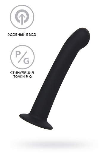 Анальный дилдо Toyfa A-Toys Rocus, черный, 15 см
