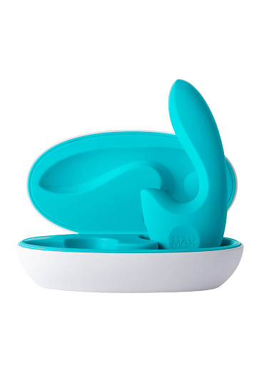 Вибратор SenseVibe Warm с функцией обогрева, бирюзовый