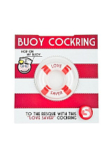 Эрекционное кольцо в виде спасательного круга BUOY LOVE, красное