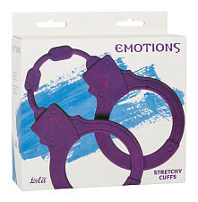 Тянущиеся силиконовые наручники Stretchy Cuffs, фиолетовые
