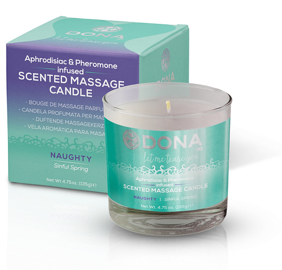 Массажная свеча DONA Scented Massage Candle Naughty Aroma, 135 мл