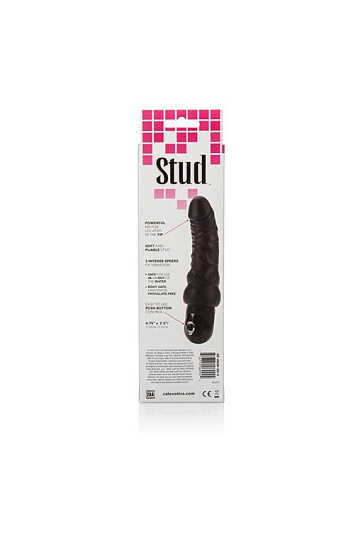 Реалистичный женский вибратор Curvy Stud 6,75, черный