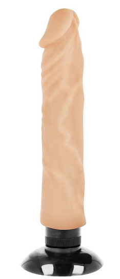 Реалистичный вибратор на присоске BASECOCK 20 см, телесный