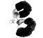 Наручники металлические Furry Love Cuffs с черным мехом