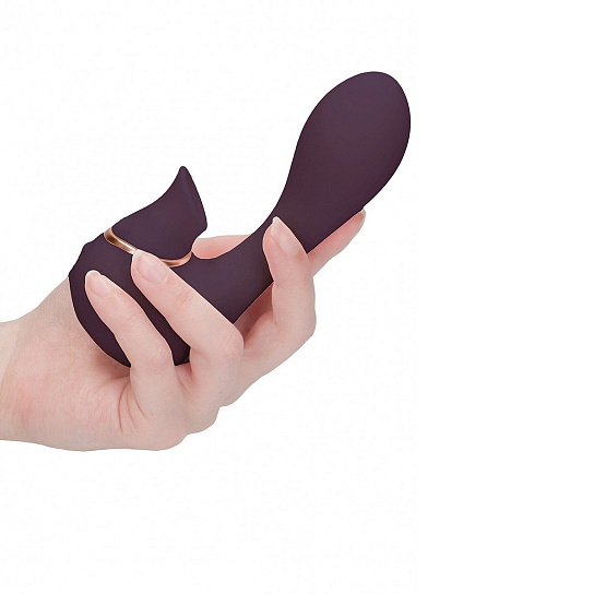 Вагинально-клиторальный вибратор Mythical, водонепроницаемый, фиолетовый