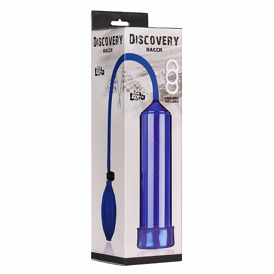 Помпа для члена Discovery RACER с линейкой 21 см, синяя