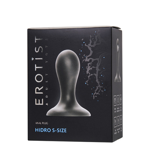 Анальная втулка с подвижным шариком внутри Erotist Hidro S, 8.5 см