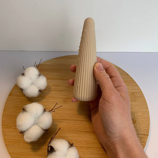 Мини-вибратор пирамидка Magic Vibe, бежевый